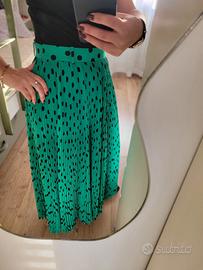 Gonna verde Balenciaga