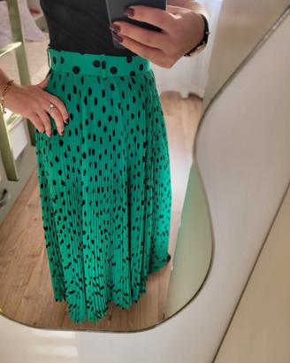Gonna verde Balenciaga