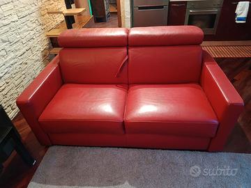 DIVANO LETTO IN PELLE