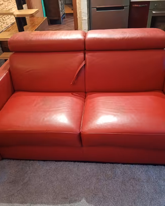 DIVANO LETTO IN PELLE