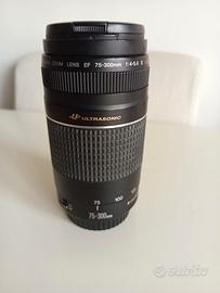 OBIETTIVO CANON EF 75-300 mm F.4-5,6 ULTRASONIC