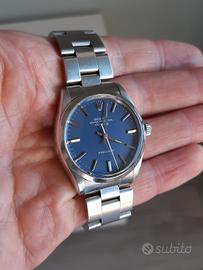 Rolex Air King 5500 1983 dial Blu pastello raro