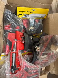 Tiranti per parquet e morsetti angolari cornici