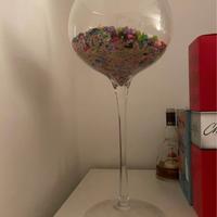 Vaso calice in vetro