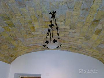 Lampadario liberty francese originale e perfetto