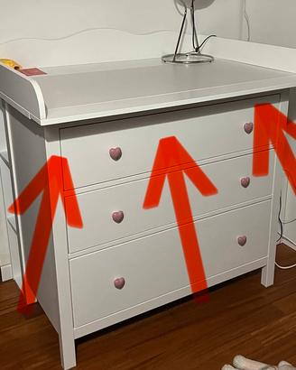 Fasciatoio bianco compatibile con ikea