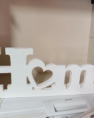 scritta shabby chic 