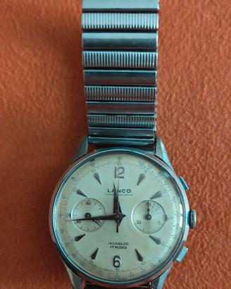 Lanco Chronographe vintage anni ’50 carica manuale