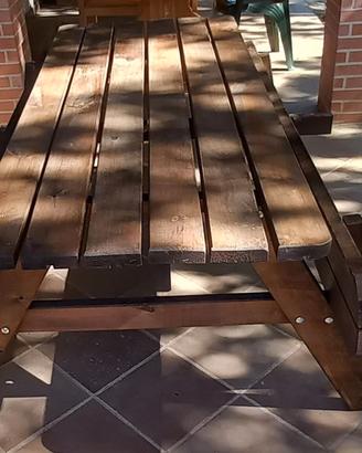 Tavolo da picnic in legno massello