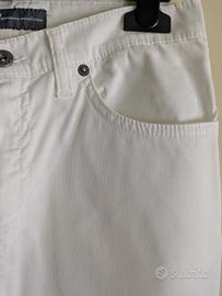 Pantaloni di cotone bianchi sportivi