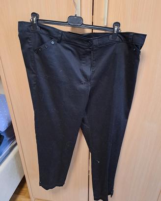 n. 1 paio pantaloni donna cotone neri  m