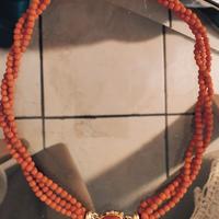 Collana torchon in corallo e oro 18 kt ✨