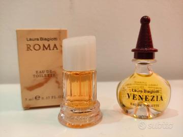 Miniature profumi Roma e Venezia Laura Biagiotti