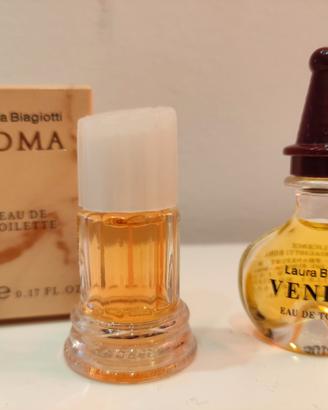 Miniature profumi Roma e Venezia Laura Biagiotti