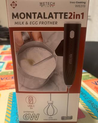 Montalatte e Sbattiuova Elettrico 2in1 Wetech