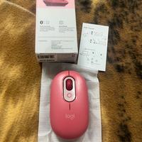 Mouse Logitech POP Wireless - HeartBreaker Rosa