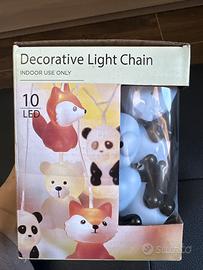 Luci decorative panda per camera bimbi