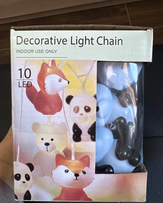 Luci decorative panda per camera bimbi