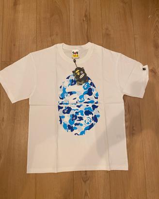 maglietta BAPE con dettaglio blu taglia M