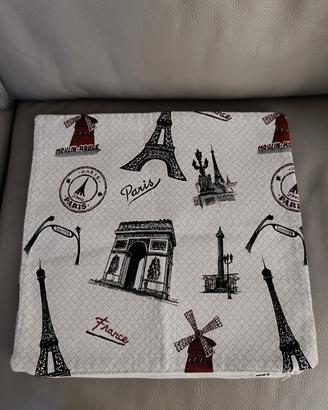 Coppia federe cuscini divano Parigi 