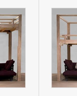 Letto a soppalco Cinius rising