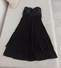 Abito décolleté Artigli nero