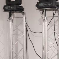 2 Teste Mobili NUOVE LED beam spot 200w DMX Gobo