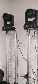 2 Teste Mobili NUOVE LED beam spot 200w DMX Gobo