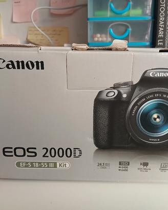 canon eos 2000d +accessori