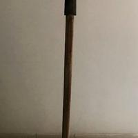 FORCA DA FIENO due denti antica in ferro battuto m