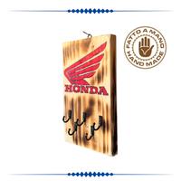 APPENDICHIAVI DA PARETE IN LEGNO CON LOGO HONDA