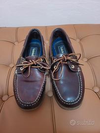 Scarpe da barca in pelle colore brown