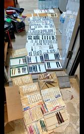 Lotto cinturini orologi vintage in pelle tessuto