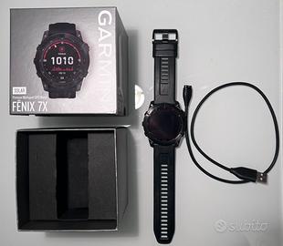 Garmin Fenix 7X Solar - Cinturino Silicon Black