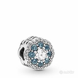 PANDORA Charm 797851NMB Fiore Blu Scintillante