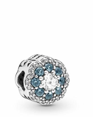 PANDORA Charm 797851NMB Fiore Blu Scintillante