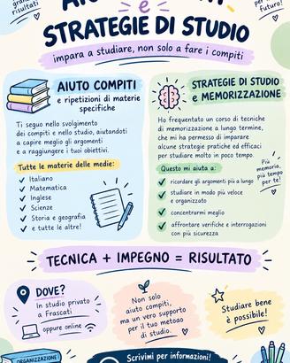 totor scolastica e strategie di studio