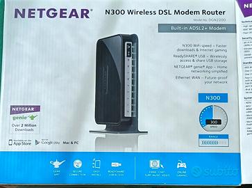 NERGEAR N300 WIRELESS Adsl 2+modem router 
