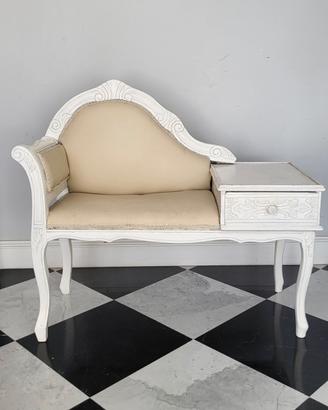 poltroncina porta telefono shabby chic