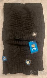 Sciarpa /cappello neri in acrilico Ufficiali Inter