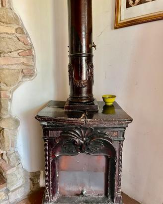 Stufa a Legna in terracotta smaltata fine ‘800