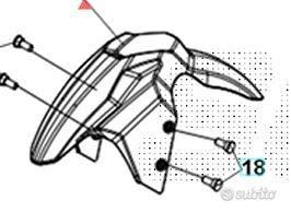 Parafango ant. SYM ADX 125 verde