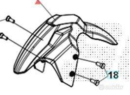 Parafango ant. SYM ADX 125 verde