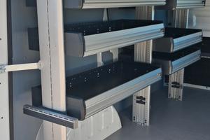 Allestimento per furgone da lavoro marchio Sortimo