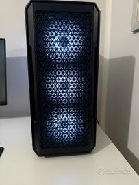 computer e microfono da gaming