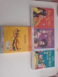 libri incanto A-B-C + raccoglitore in plastica