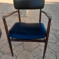 sedia vintage anni 60 da scrivania