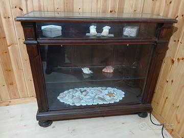 Mobile vetrina antico espositivo da farmacia 