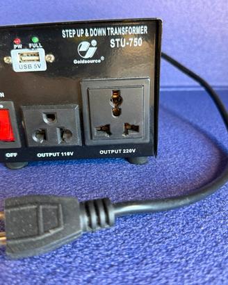 Trasformatore step up/down 110/220V 750va