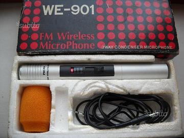 Microfono "PIEZO"WE-901 FM Wireless Condenser Micr